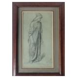 Alexandre Bida (1813-1895) - pastel on paper
