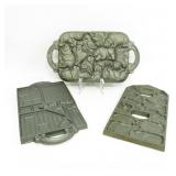 1980's Three Collectible John Wright Cast Iron