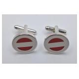 ï¿½sterreich Wein Promotional Enamel Cufflinks