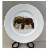 Pekingese Dog Portrait Porcelain Collector Plate