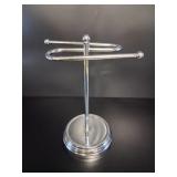 Chrome Vanity Fingertip Towel Stand
