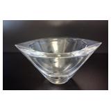 Orrefors Sweden Mid-Century Crystal Bowl