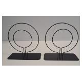 MCM Metal Rings Modernist Bookends