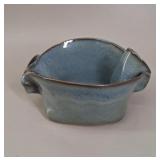 Hilborn Pottery Studio Ceramic Folded Dip Bowl