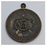 1891 Swiss Shooting Festival Medal Pendant