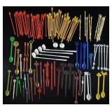 Vtg Advertising Plastic Swizzle Sticks
