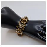 Victorian Style Revival Panel Link Bracelet