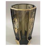 Art Deco Josef Hoffmann for Moser Smoked Glass