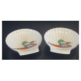 Philippe Deshouliï¿½res Porcelain Shell Dishes, Pair