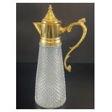 French Gilt-Metal and Cut Glass Claret Jug