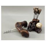 French Grapevine Root Corkscrew & Escargot Pick