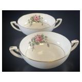 Pair of Royal Worcester Cream Soup Bowls