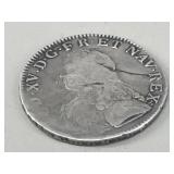Louis XV Silver ï¿½cu, Engr. J.C. Rï¿½ettiers
