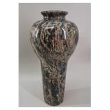 Polished Granite Vase vtg