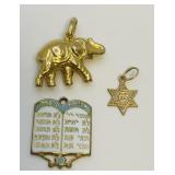 Gold-Tone Religious & Charans Charm Collection
