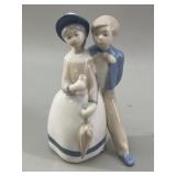 Rex Valencia Porcelain Young Couple Figurine