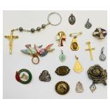 VTG Catholic Religious Medals, Pins & Crosses