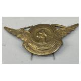 Art Deco St. Christopher & St. Joseph Car Badge