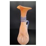 MCM Frosted Scavo Glass Pitcher Vase