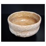 Japanese Raku Tea Bowl , Signed vtg