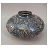 Emir Calero Nicaraguan Art Pottery Vase, Signed