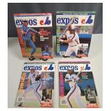 Montreal Expos 1989 Official Magazines - Lot of 4