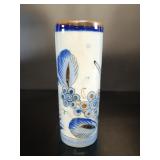 El Palomar Hand-Painted Ceramic Cylinder Vase