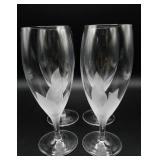 4  'Avila' Hand-Blown Boho Glass Goblets