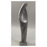 French Modernist Pewter Abstract Figural Sculpture
