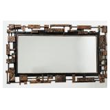 Syroco Mid-Century Brutalist Wall Mirror