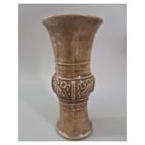 Chinese Archaistic Stoneware Gu Vase vtg