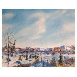 Cï¿½cile Gervais, Impressionist Grand Nord Landscape