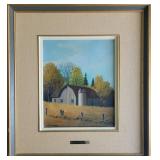 William J. Saunders - oil on canvas signed, 19