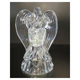 St George Crystal Angel Figural Candle Holder