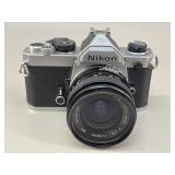Nikon FM 35mm SLR Camera with 28mm Lens