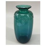 Signed Jean Valliï¿½res La Mailloche Blue Glass