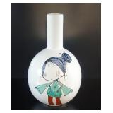 Kettï¿½ Hand-Painted Ceramic Bottle Vase