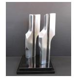 Vtg Ltd. Ed. Modernist Aluminium Art Sculpture b