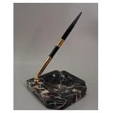Vintage Marble Desk Pen Set