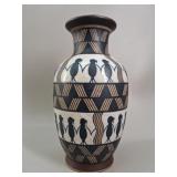 Sauri Warli Tribal Folk Art Terracotta Vase