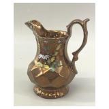 Antique Hand Decorated Copper Lusterware