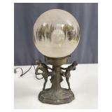 Antique 1930s Art Deco Flapper Dancers Lamp