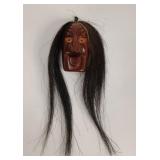 Nations Carved Wood 'Blower Mouth' Mask- J.Thomas
