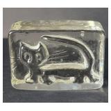 Paperweight glass scandinavian Lisa Larsen style