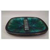MCM Large Pottery Drip Glaze Ashtray