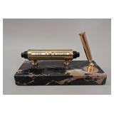 MCM Perpetual Marble Calendar Desk Set