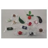 Murano Art Glass Candies & Vegetables Lot
