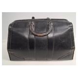 Black Leather Doctor Bag vtg