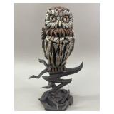 Enesco Edge Sculpture Owl Perched on Branch