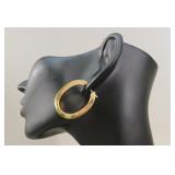 Vicenza, Italian18K Yellow Gold Hoop Earrings